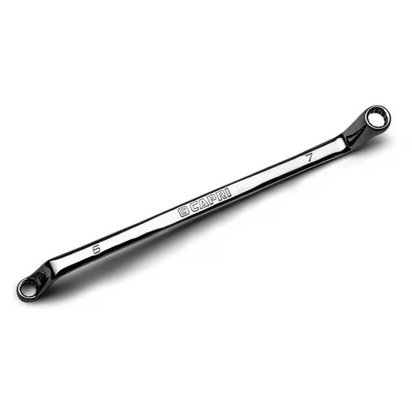 6 mm x 7 mm 75-Degree Deep Offset Double Box End Wrench, Capri Tools, Mfr#: CP11950-0607